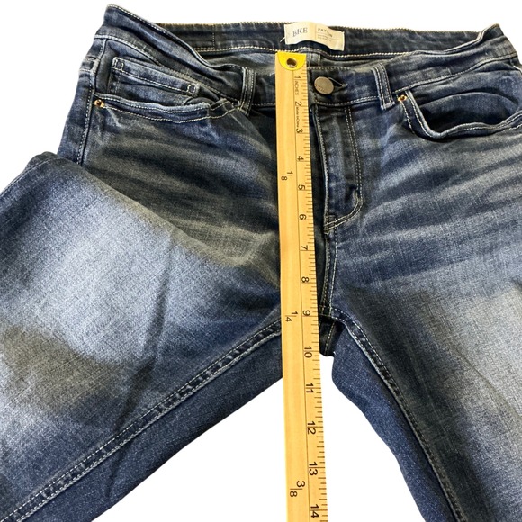 BKE Payton Mid Rise Universal Fit Distressed Jeans Dark Wash ABK2129 Size 29 - Picture 9 of 10